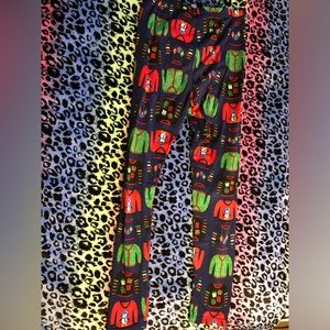 Ugly sweater fleece leggings